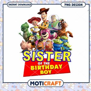 Toy Story Birthday Design, perfect for sister celebration ideas