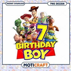 Toy Story Birthday Boy Design, Instant Download PNG Image