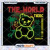 Toxic Bear Graphic Design for Instant Download, Unique PNG Art
