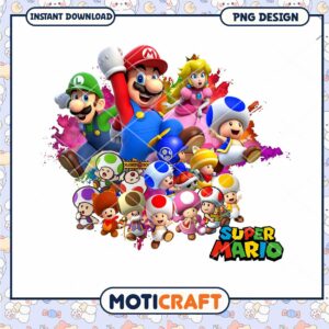Super Mario PNG Design, Download Instant Graphic Art Today