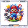 Super Mario PNG Design for Instant Download, Perfect for Crafts