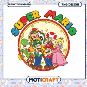 Super Mario PNG Design for Instant Download, Fun Gaming Art for Fans