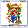 Super Mario PNG Design for Instant Download, Fun Characters Included