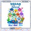 Squad Shark PNG Design for Instant Download, Perfect for Kids Crafts