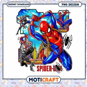 Spider Man PNG Design for Instant Download, Perfect for Crafts