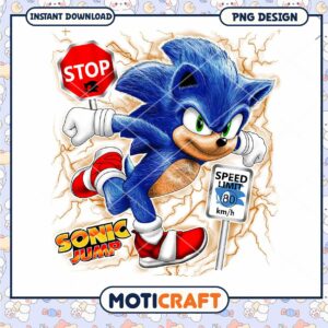 Sonic Jump PNG Design for Instant Download Sonic Jump PNG Design for Instant Download