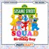 Sesame Street Birthday Squad PNG Design, Instant Download Image