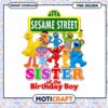 Sesame Street Birthday PNG Design, Cute Sister of Birthday Boy 2 Sesame Street Birthday PNG Design, Cute Sister of Birthday Boy