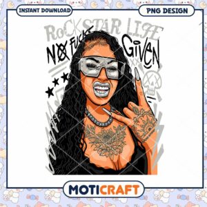 Rockstar Life PNG Design, Instant Download for Unique Art