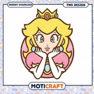 Princess Character PNG Design, Instant Download for Crafts Projects