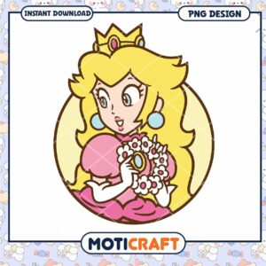 Princess character illustration, perfect for digital downloads and crafts