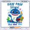 Paw Paw Shark PNG Design for Downloads, Fun and Colorful Art