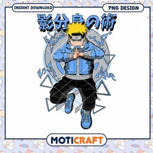 Naruto character PNG design for instant download, perfect for projects