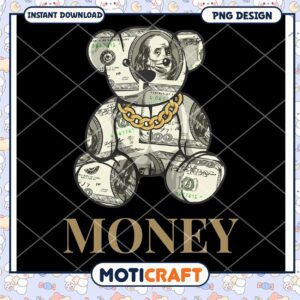 Money Bear PNG Design, perfect for creative projects and gifts