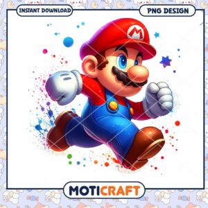 Mario Character PNG Design, perfect for instant download projects