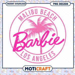 Malibu Beach Barbie PNG design is perfect for summer vibes, download now