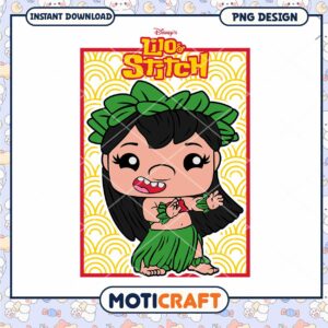 Lilo and Stitch PNG Design, Instant Download for Fun Projects