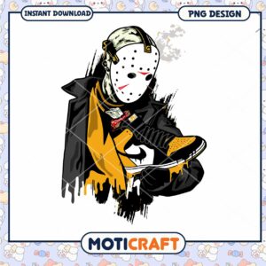 Horror character graphic design for instant download, unique PNG art