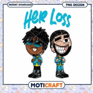 Her Loss PNG Design Download, Fun Cartoon Characters Image