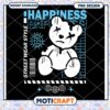 Happiness Bear Streetwear PNG Design, Instant Download Product