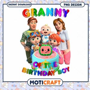Granny Birthday Party PNG Design Granny Birthday Party PNG Design
