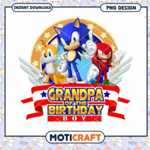 Grandpa Birthday Boy PNG Design, Instant Download for Celebrations