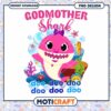 Godmother Shark PNG design for kids, fun and colorful download
