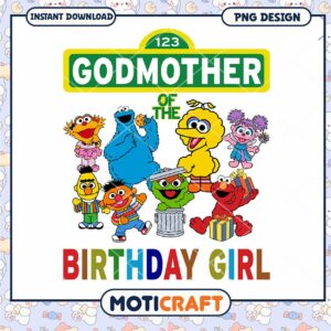 Godmother of the Birthday Girl PNG Design Godmother of the Birthday Girl PNG Design