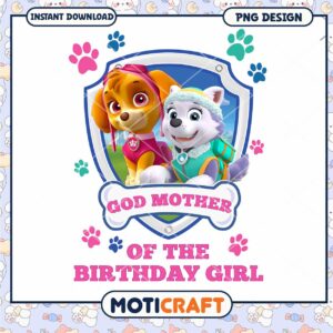 God Mother Design for Birthday Girl, Instant Download PNG Product