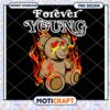 Forever Young Bear Design, Perfect for Unique Merchandise Ideas