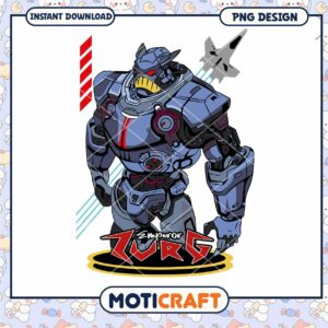 Emperor Zurg PNG Design for Instant Download, Unique Cartoon Art