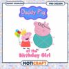 Daddy Pig PNG Design for Birthday Girl, Instant Download Product 1 Daddy Pig PNG Design for Birthday Girl, Instant Download Product