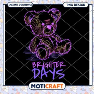 Cute teddy bear illustration for bright moments, download the PNG