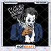 Clown graphic design for instant download, unique PNG art style