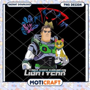 Buzz Lightyear PNG design for instant download, fun cartoon style