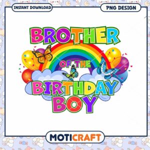 Brother of the Birthday Boy design, perfect for festive celebrations