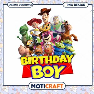 Birthday Boy PNG Design, Instant Download for Themed Celebrations