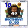 Birthday Boss PNG Design, Instant Download for Party Celebrations