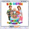 Big Sister PNG Design for Birthday Celebration, Instant Download Art
