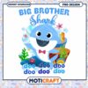 Big Brother Shark PNG Design, Fun Ocean Theme for Kids Decor