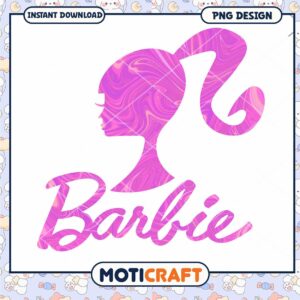 Barbie silhouette PNG design for crafts, instant digital download