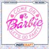 Barbie Party Design, Instant Download PNG File for Fun Events