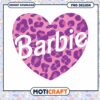 Barbie Heart PNG Design for Instant Download, Perfect for Crafts