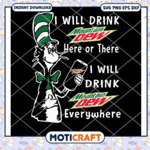 The cat in the hat mountain dew svg, The cat svg, Dr.Seuss svg