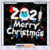 Santa Claus Mask Merrry Christmas svg, Family Xmas Quarantine svg