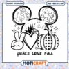 Peace Love Fall svg, Mickey mouse head svg, Fall svg 1 Peace Love Fall svg, Mickey mouse head svg, Fall svg