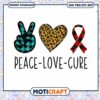 peace love cure svg, Awareness ribbon svg, Awareness svg 1 peace love cure svg, Awareness ribbon svg, Awareness svg