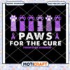 Paws for the cure svg, Awareness Ribbon svg, Awareness svg 1 Paws for the cure svg, Awareness Ribbon svg, Awareness svg