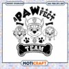 Paw Patrol A Pawfect Team svg, Paw Patrol characters svg