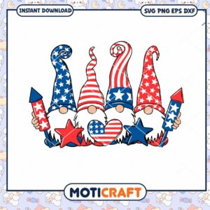Patriotic Gnomes svg, Gnomes America Flag svg, Gnomes svg